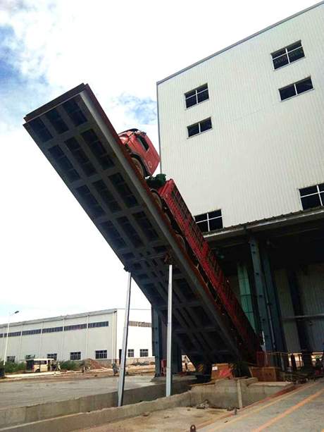 底部支撐液壓翻板