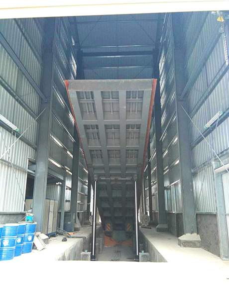 底部支撐液壓翻板